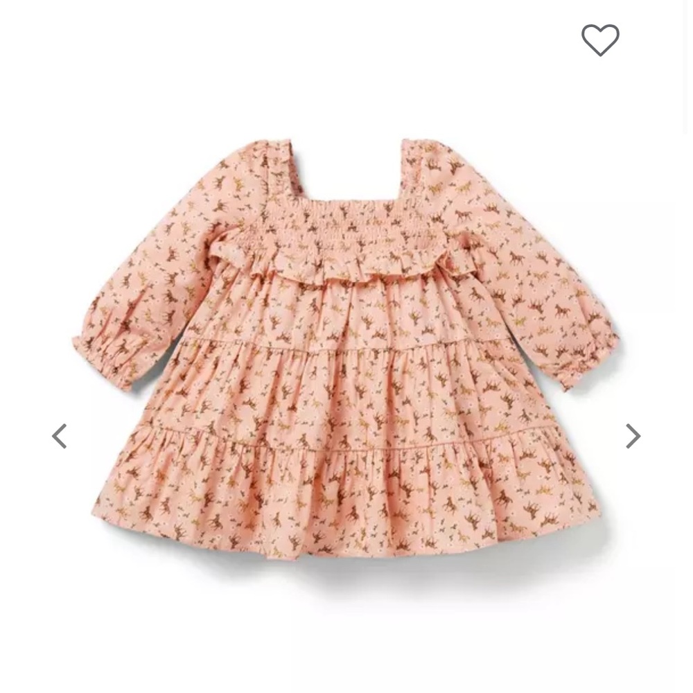 Janie & Jack Pink Horse Equestrian dress